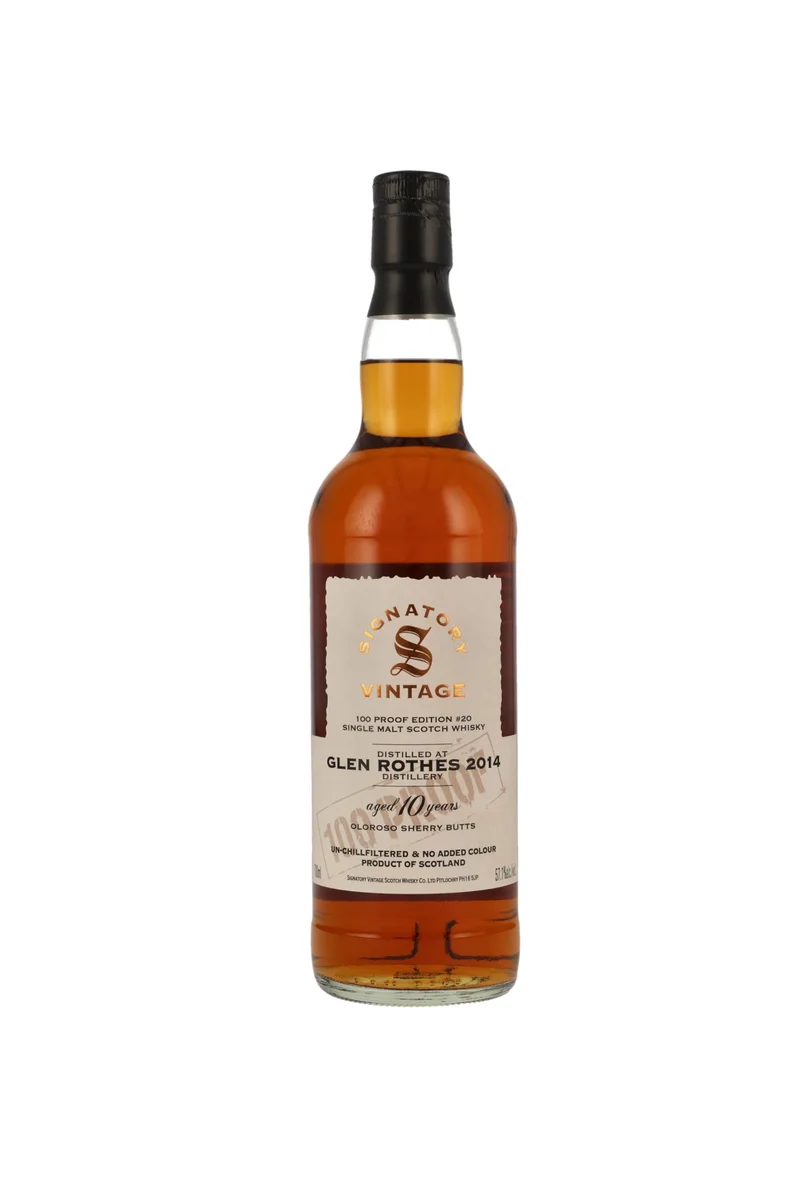 Glenrothes 2014/2024 10 Jahre Signatory 100 Proof Edition #20 57,1% 700ml