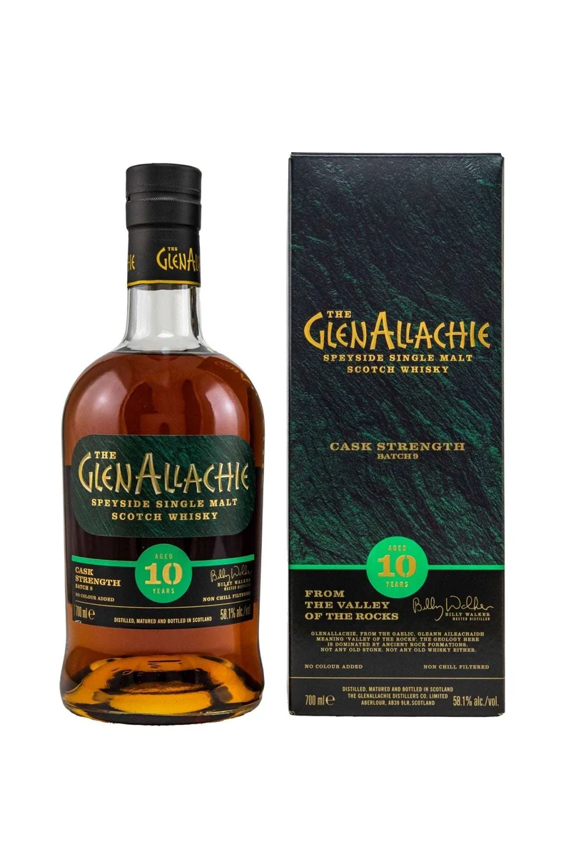 GlenAllachie 10 Jahre Cask Strength Batch 9 58,1% vol. 700ml