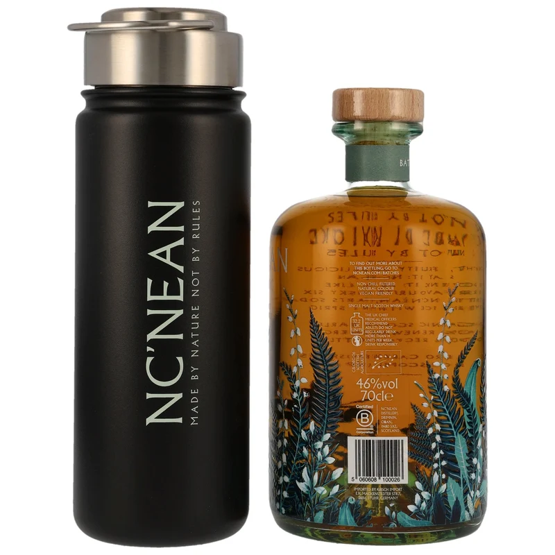 Nc'Nean Hot Toddy Set | Nc'Nean Whisky + Thermo-Trinkflasche | 46%