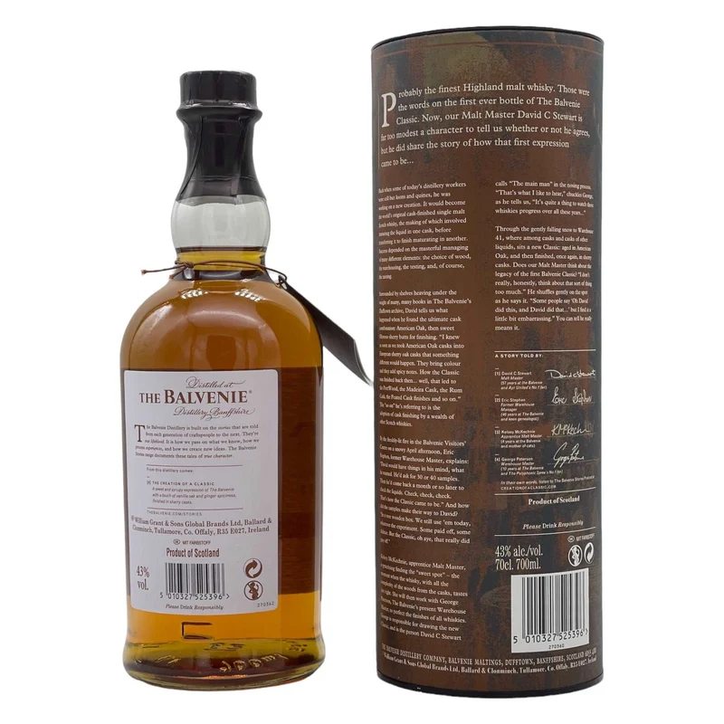 Balvenie | The Creation of A Classic | The Original Cask Finish | 43%