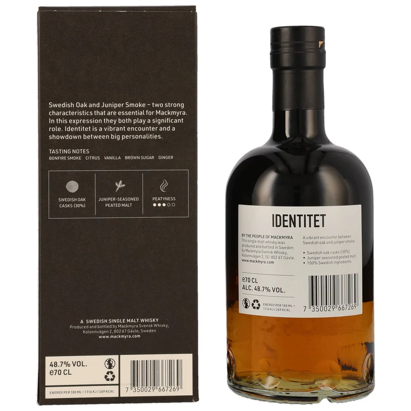 Mackmyra | Identitet | Swedish Whisky | 48,7%