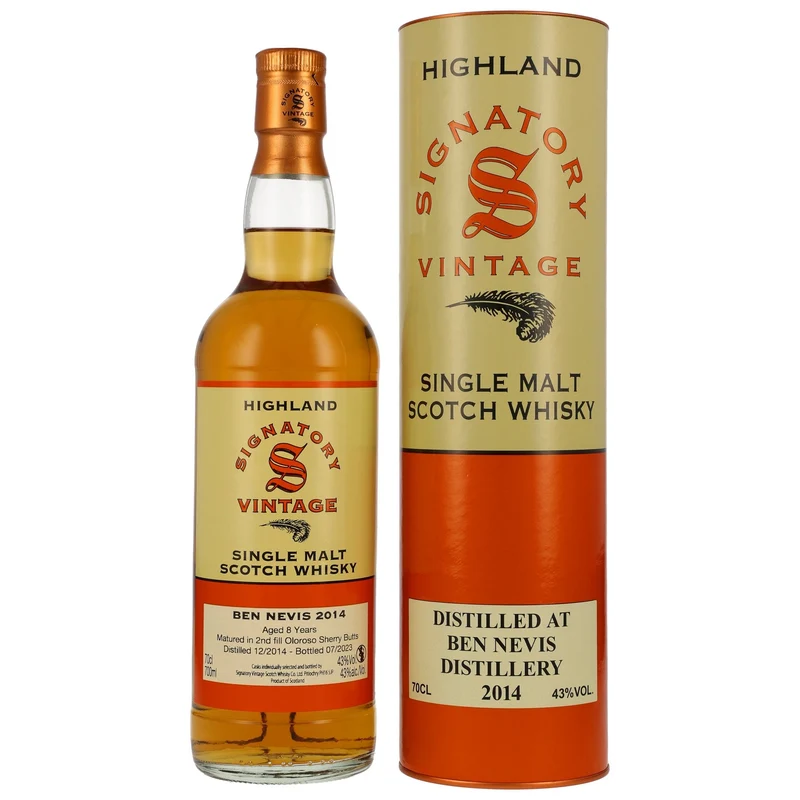 Ben Nevis | 8 Jahre | 2014/2023 | Sherry Butt | Signatory Vintage | 43%