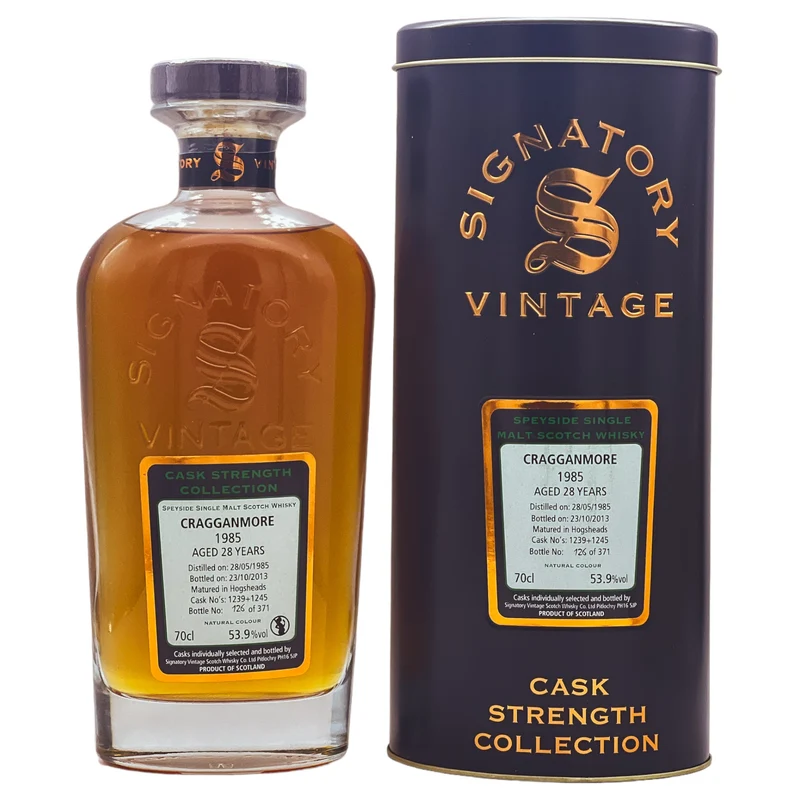 Cragganmore | Signatory Vintage | 1985/2013 | 1239 + 1245 | 28 Jahre | 53,9%
