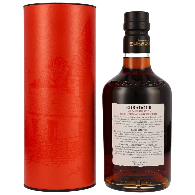Edradour | 21 Jahre | 2000/2022 | Sherry Finish #3152+3157 | 56,5%