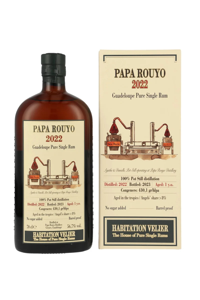 PAPA ROUYO 2022/2023 Guadeloupe Rum Habitation Velier 56,7% vol. 700ml
