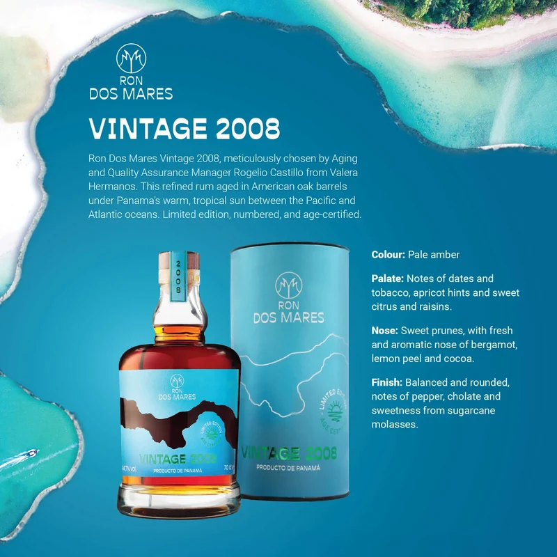 Ron Dos Mares 2008 Vintage Limited Edition 16 år + GRATIS XO