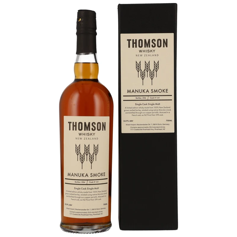 Thomson Whisky New Zealand | Manuka Smoke Single Cask #141 | 53,9%