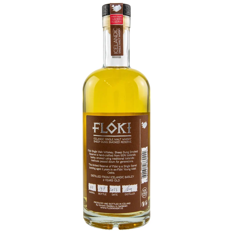 Flóki | 3 Jahre | Sheep Dung Smoked Reserve 2023 | Icelandic Whisky | 47%