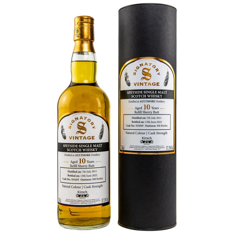 Aultmore | 10 Jahre | 2011/2022 | Signatory Vintage | Sherry #305609 | 57,3%