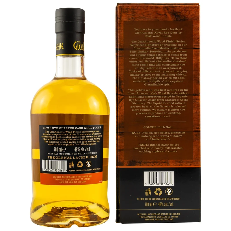 GlenAllachie | Koval Rye Quarter Cask | 8 Jahre | 48%