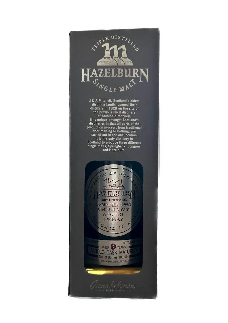 Hazelburn 9 Years old Barolo (2016)