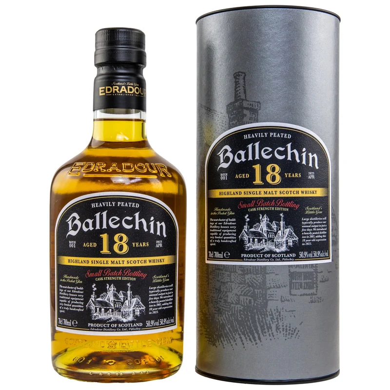 Ballechin | Heavily Peated | 18 Jahre | Cask Strength | 50,9%