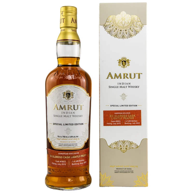 Amrut | 7 Jahre | 2015/2022 | Oloroso Cask #3822 | Indian Whisky | 60%