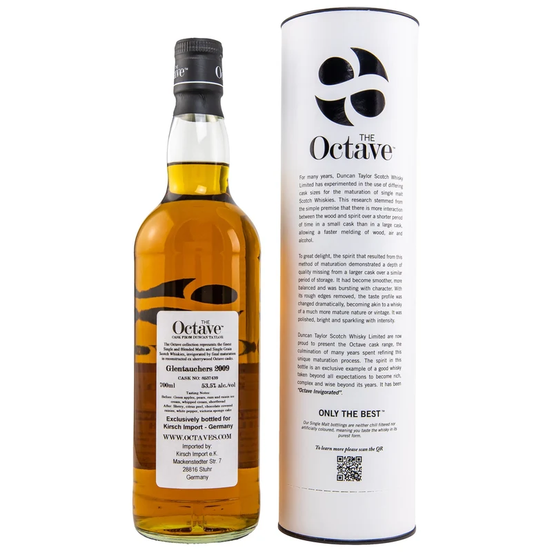Glentauchers | 13 Jahre | 2009/2022 | The Octave | Duncan Taylor | Single Cask #8537439 | 53,5%