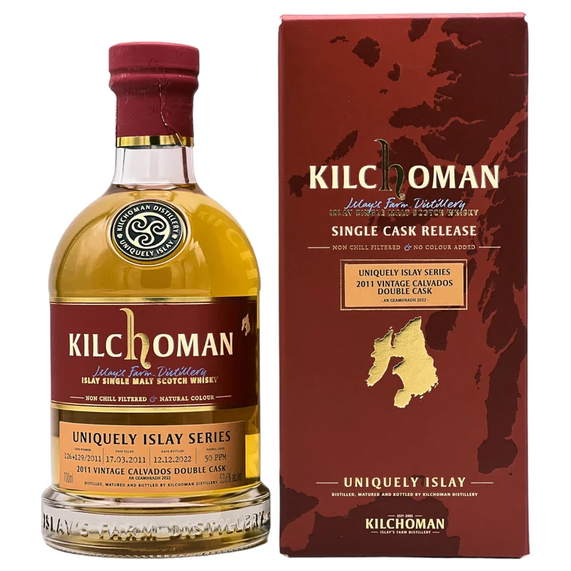 Kilchoman | Uniquely Islay | Calvados Finish | Vintage 2011 | Cask 126+129/2011 | 53,6%