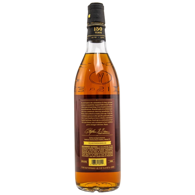Yellowstone | 6 Jahre | 150th Anniversary | Kentucky Straight Bourbon | 0,75l | 50%