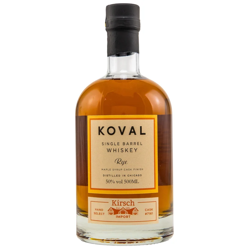 Koval | Single Barrel Rye Whiskey | Maple Syrup Finish | #7161 | 0,5l | 50%