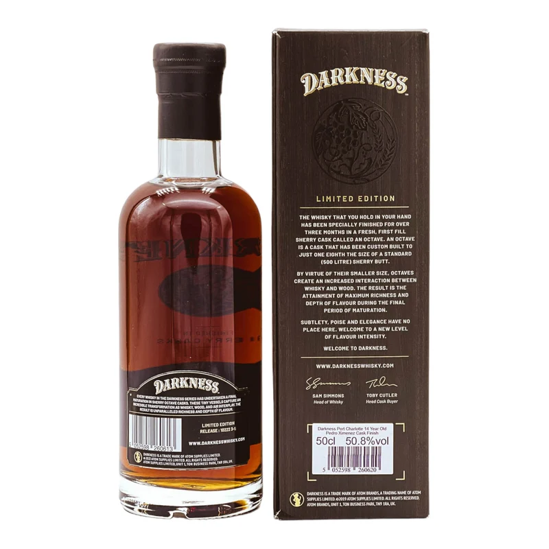 Port Charlotte | 14 Jahre | Darkness | PX Cask Finish | 0,5l | 50,8%