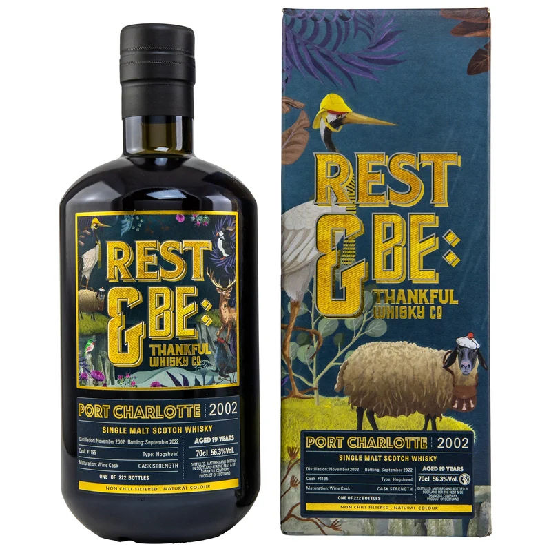Port Charlotte | 19 Jahre | 2002/2022 | Single Cask #1195 | Rest & Be Thankful | 56,3%