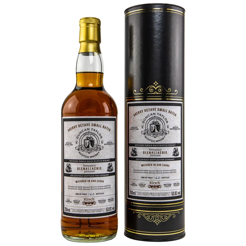 GlenAllachie | 14 Jahre | 2008/2022 | Sherry Octave | Duncan Taylor | 53,8%
