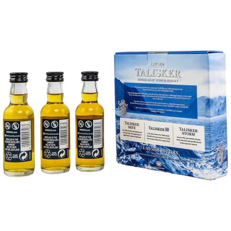 Talisker | Probierset | 10 & Skye & Storm | 3 x 0,05l l 45,8%