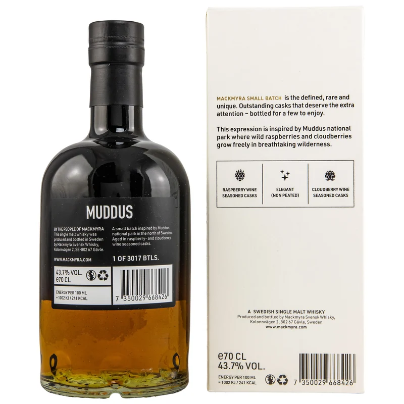 Mackmyra | Muddus | Swedish Whisky | 43,7%