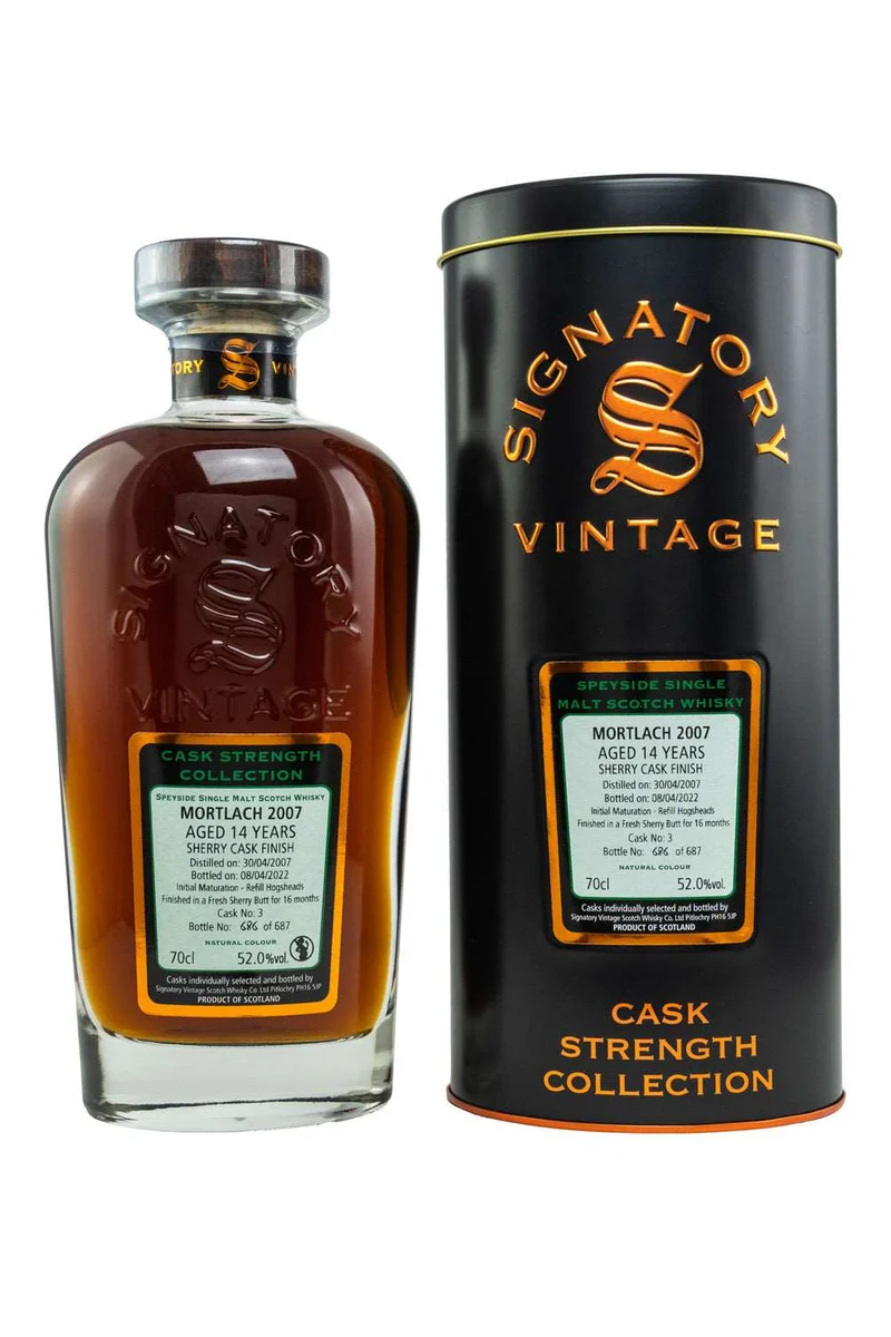 Mortlach 2007/2022 SV #3 Signatory Cask Strength Single Cask 52% vol. 700ml
