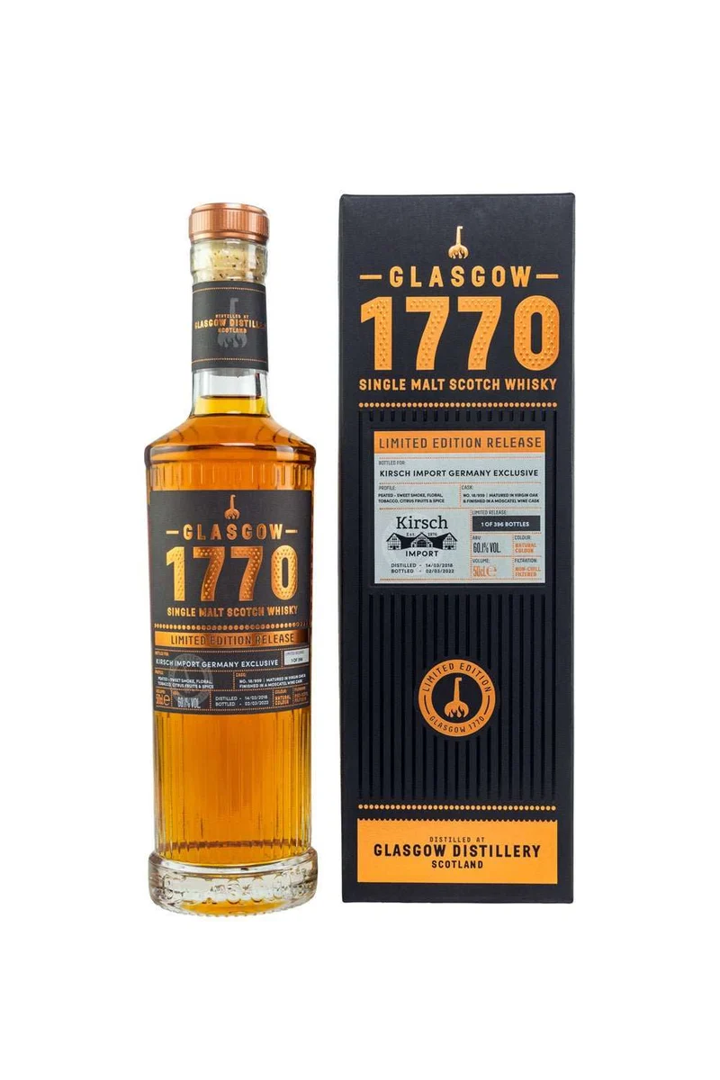 1770 Glasgow Distillery 2018/2022 Single Cask #18/959 for Kirsch 61,7% vol. 500ml