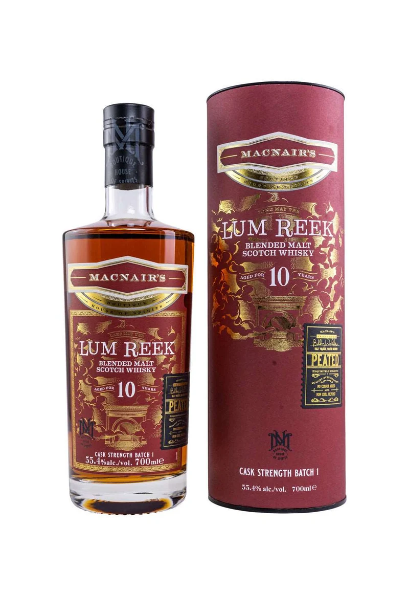 MacNair's Lum Reek 10 Jahre Cask Strength Batch 1 Blended Scotch Whisky 55,4% vol. 700ml