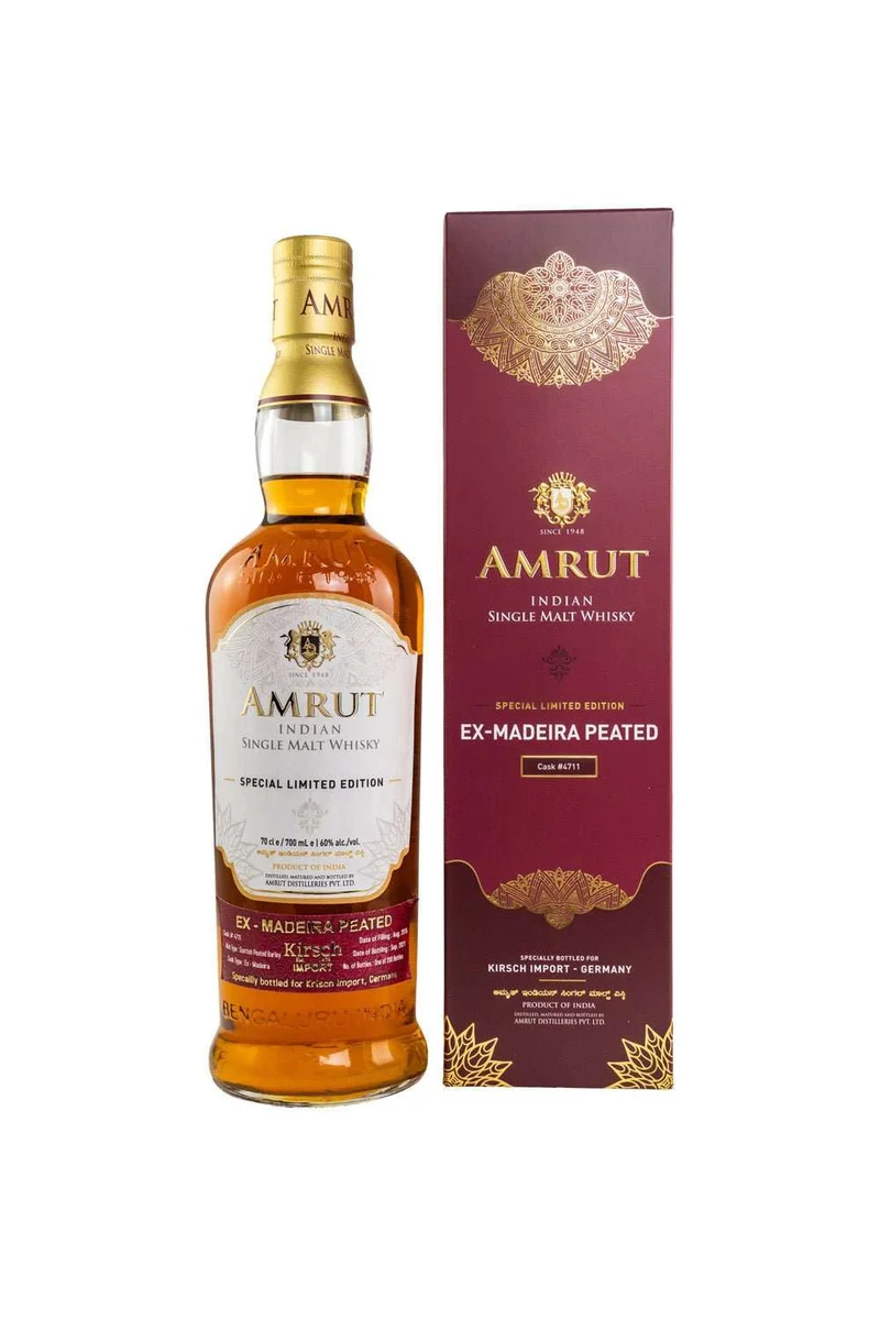 Amrut Ex-Madeira Peated Cask #4711 Kirsch Import 60% vol. 700ml