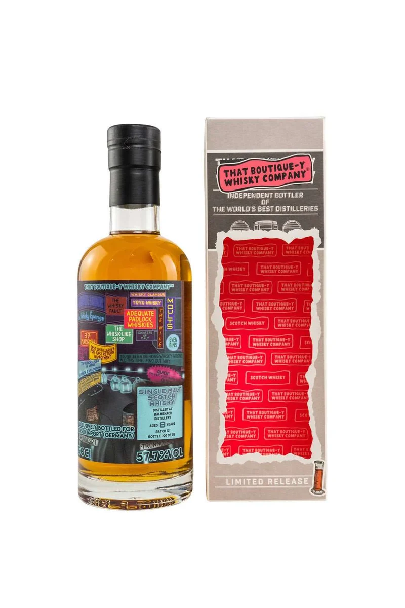 Balmenach 8 y.o. Batch #13 That Boutique-y Single Malt Scotch Whisky TBWC 57,7% vol. 500ml