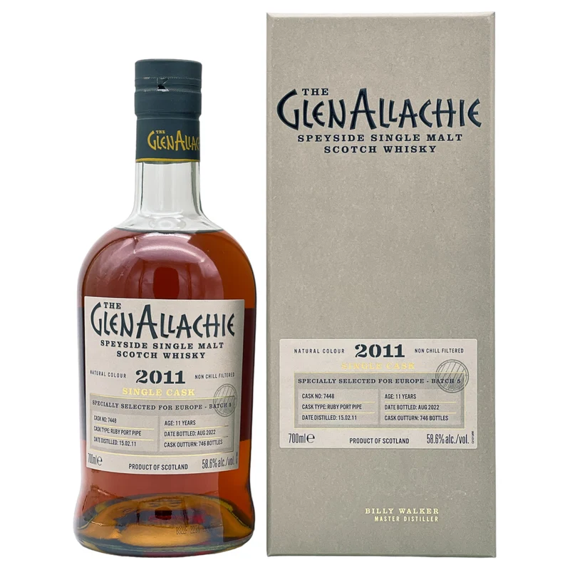 GlenAllachie | 11 Jahre | 2011/2022 | Ruby Port Pipe #7448 | 58,6%