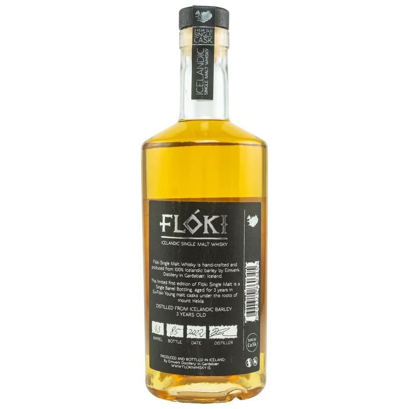 Flóki Single Malt | Single Barrel #43 | 3 Jahre | Icelandic Whisky | 47%
