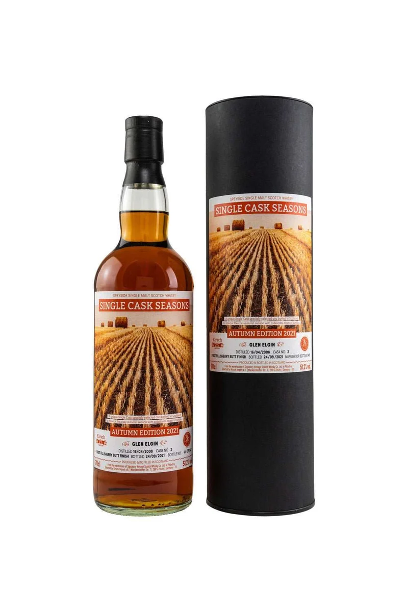 Glen Elgin 2008/2021 SV Single Cask Seasons Autumn 2021 First Fill Sherry Butt 51,2% 700ml