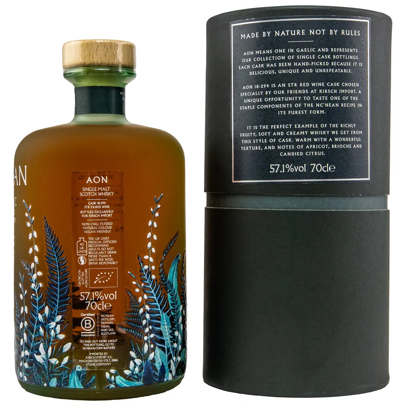 Nc'Nean | Aon | 2018/2022 | Single Cask Bottling #18-294 | Organic Scotch Whisky | 57,1%