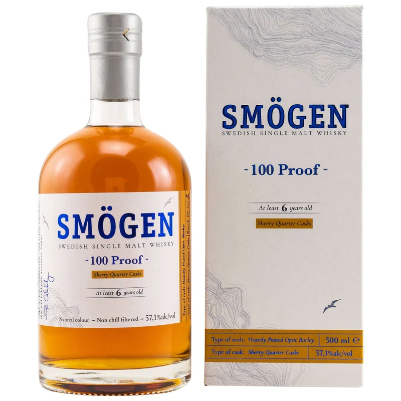Smögen | 6 Jahre | 100 Proof | Batch 2 | Swedish Whisky | 0,5l | 57,1%
