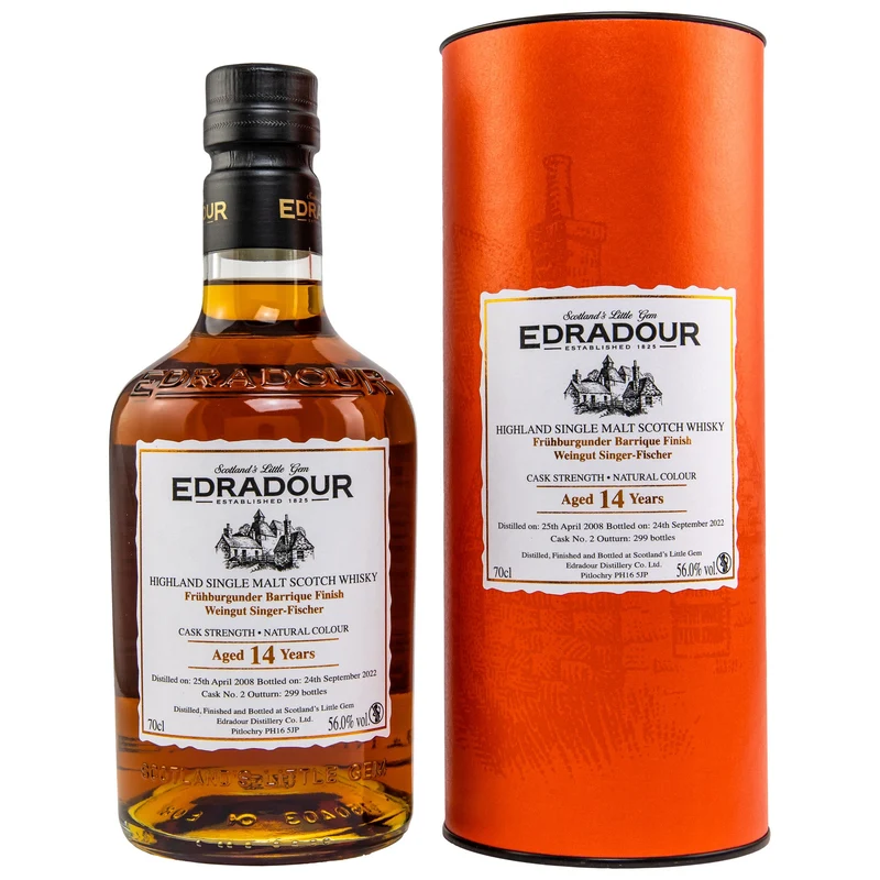 Edradour | 14 Jahre | 2008/2022 | Frühburgunder #2 | Weingut Singer-Fischer | 56%
