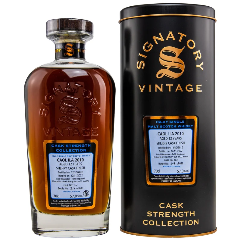Caol Ila | 12 Jahre | 2010/2022 | Sherry Cask Finish #102 | Signatory Vintage | 57%