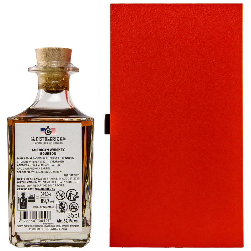 Rabbit Hole | 4 Jahre | 2017/2022 | Antipodes #4 | La Distillerie Générale | Straight Bourbon | 0,35l | 54,1%