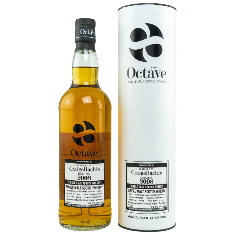 Craigellachie | 13 Jahre | 2008/2022 | Cask #7533856 | The Octave | Duncan Taylor | 54,3%
