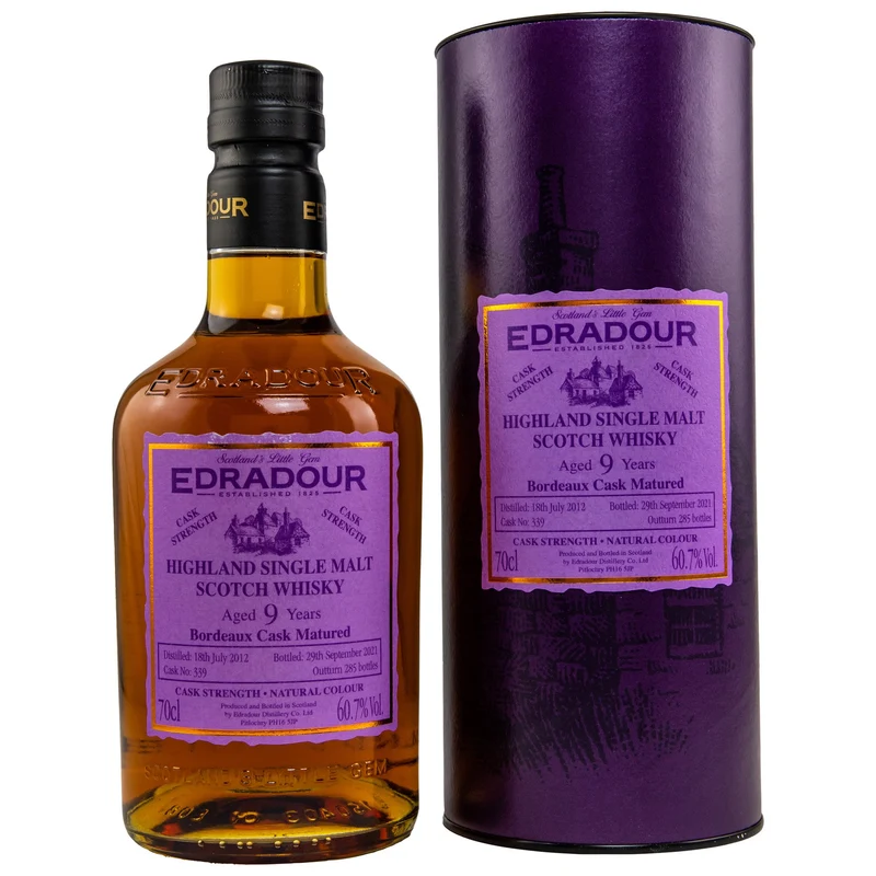 Edradour | 9 Jahre | 2012/2021 | Bordeaux Cask #339 | 60,7%