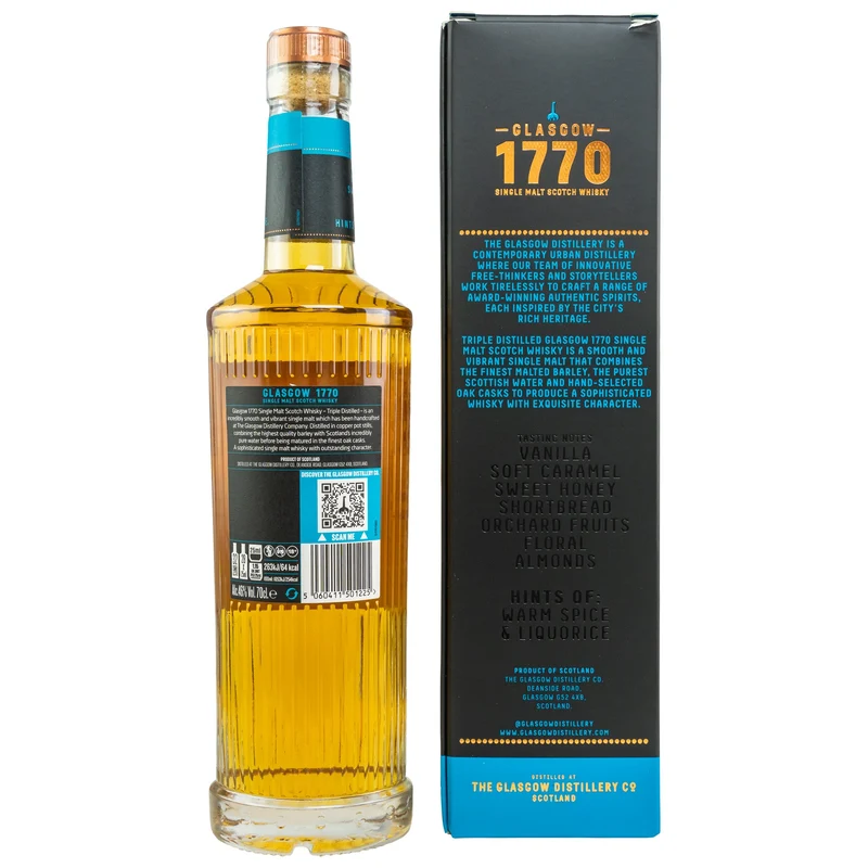 1770 Glasgow | Triple Distilled | Smooth & Vibrant | 46%