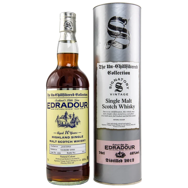 Edradour | 10 Jahre | 2012/2022 | Signatory Vintage | Cask #306 | 46%