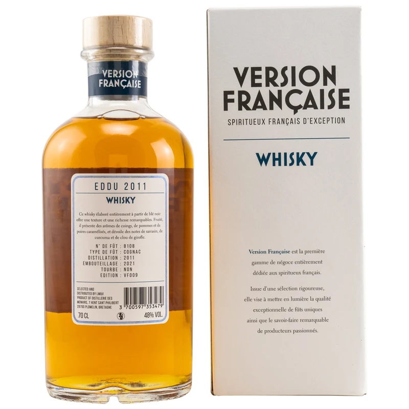 Distillerie des Menhirs | Eddu | 2011/2021 | Version Francaise | French Whisky | 48%
