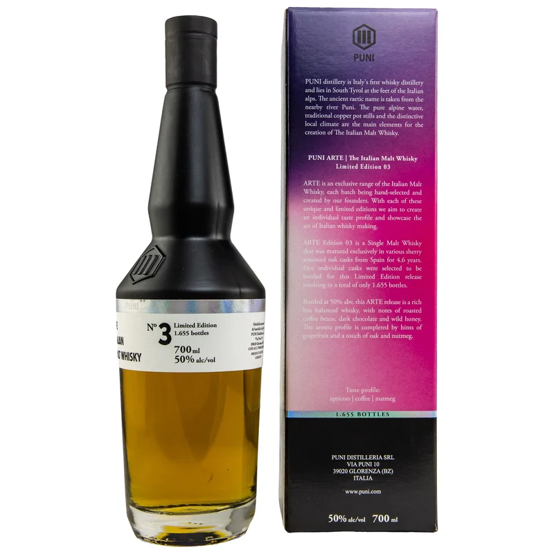 PUNI | Arte No. 3 | 5 Jahre | Italian Whisky | 50%