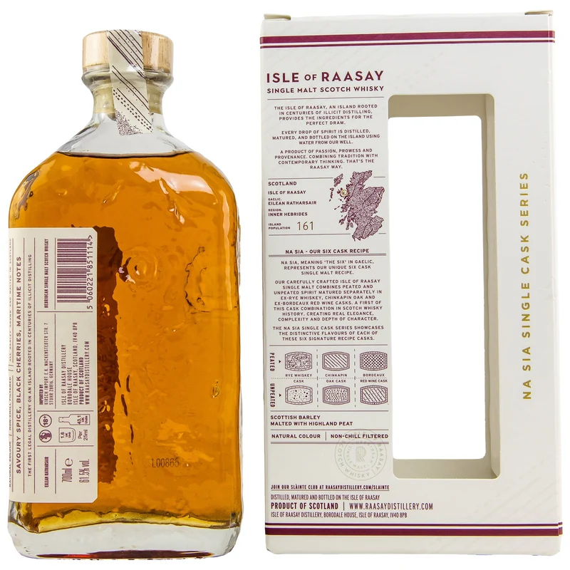 Isle of Raasay | 2018/2022 | Single Cask #18/249 | Red Wine | Herbidean Scotch Whisky | 61,5%