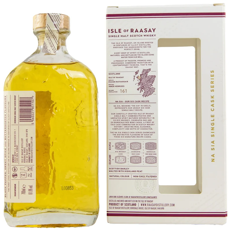Isle of Raasay | 2019/2022 | Single Cask #19/245 | Rye | Herbidean Scotch Whisky | 61,6%