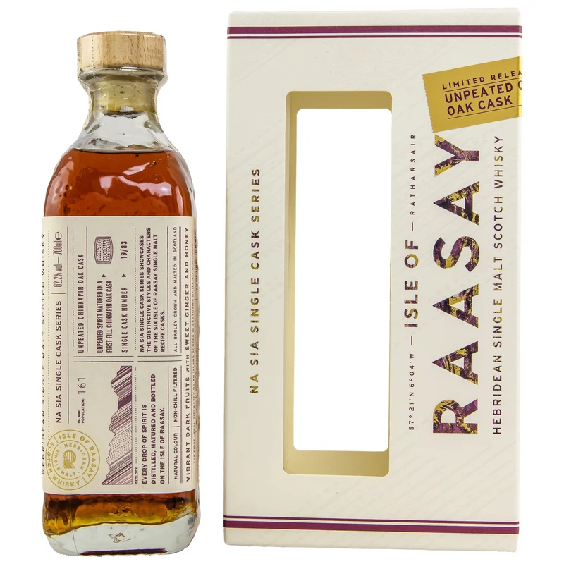 Isle of Raasay | 2019/2022 | Single Cask #19/83 | Unpeated Chinkapin | 62,2%