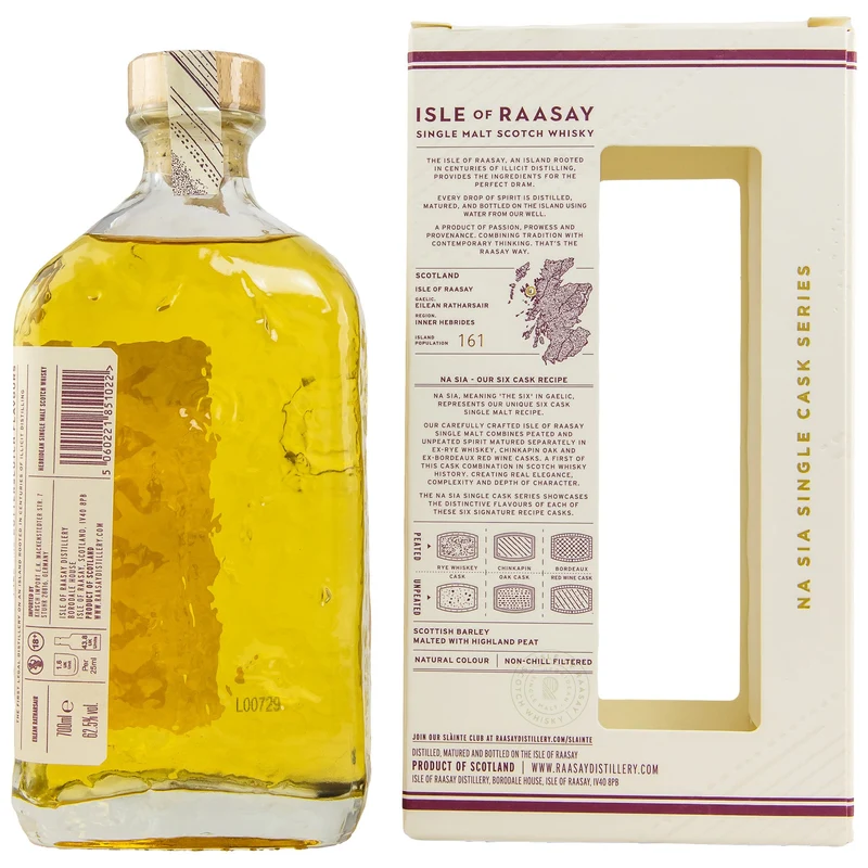 Isle of Raasay | 2018/2022 | Single Cask #18/629 | Peated Rye | 62,5%