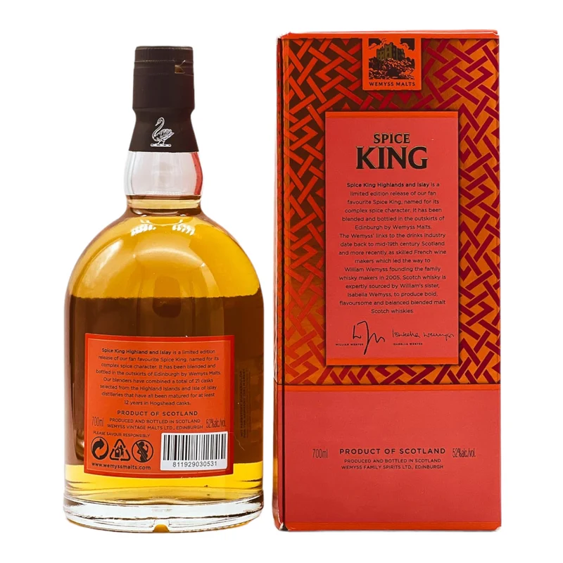 Spice King | 12 Jahre | Wemyss Malts | Blended Malt Scotch Whisky | 52%